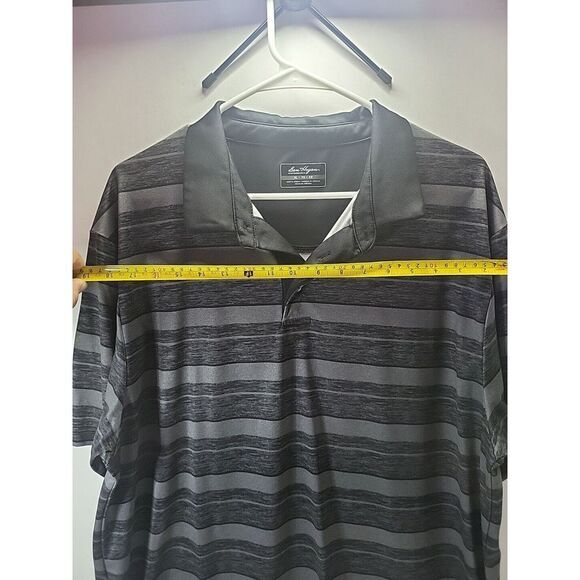 Ben Hogan Golf Polo Shirt Men's‎ Size XL Gray Striped Short Sleeve Moisture Wick - Picture 5 of 9